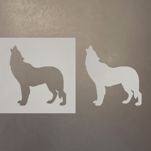 Wolf 5 Reusable Mylar Stencils