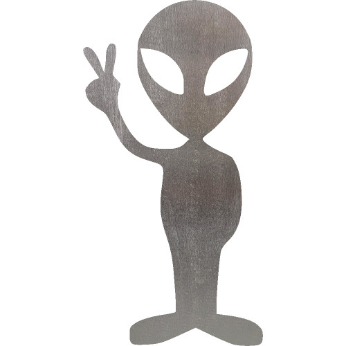 Alien 1 Steel Cut Out Metal Art Decoration