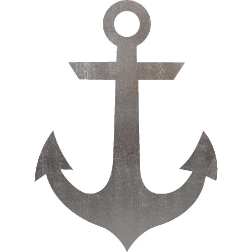 Anchor 3 Steel Cut Out Metal Art Decoration