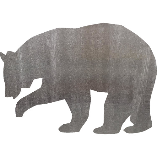 Bear Steel Cut Out Metal Art Decoration