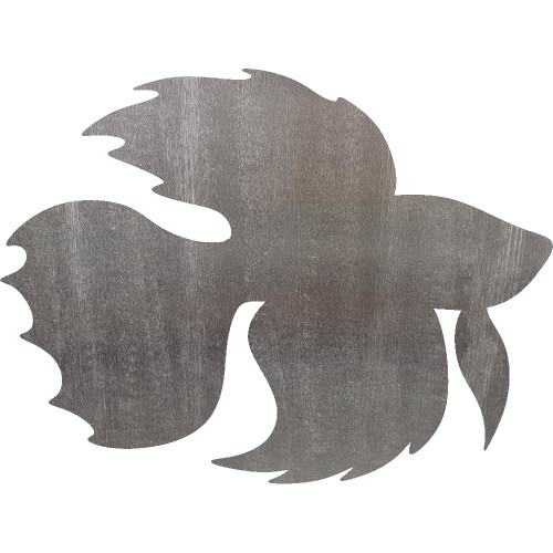 Betta Fish Steel Cut Out Metal Art Decoration