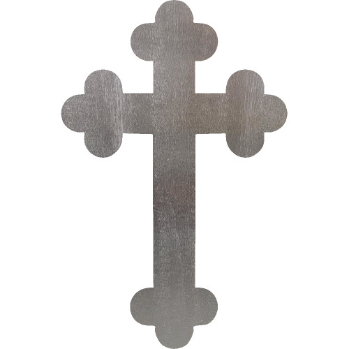 Botany Cross 2 Steel Cut Out Metal Art Decoration