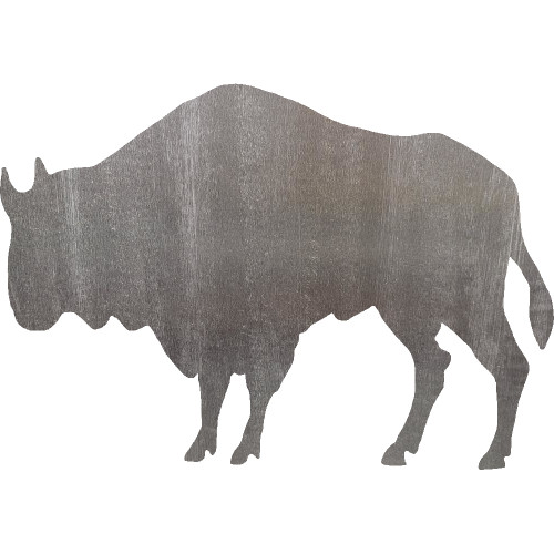 Buffalo Steel Cut Out Metal Art Decoration