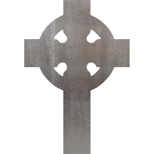 Celtic Cross 2 Steel Cut Out Metal Art Decoration