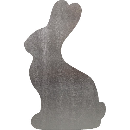 Chocolate Bunny Steel Cut Out Metal Art Decoration