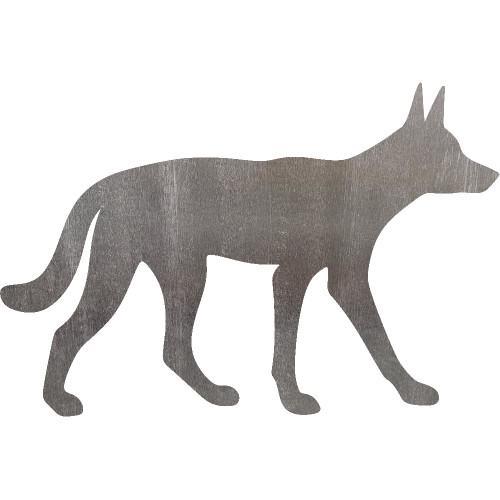 Dingo Steel Cut Out Metal Art Decoration