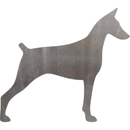 Doberman Steel Cut Out Metal Art Decoration