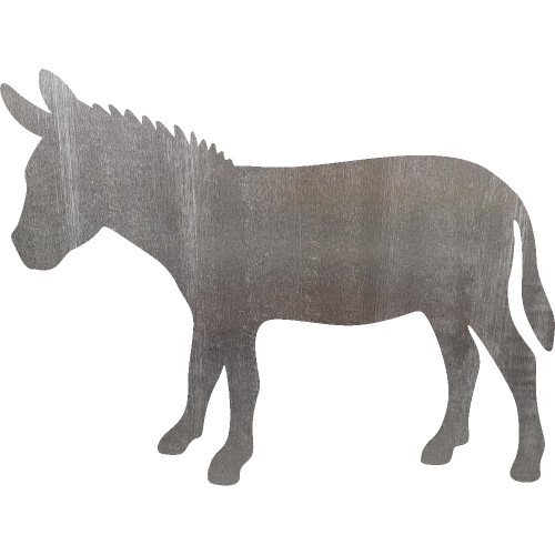 Donkey Steel Cut Out Metal Art Decoration