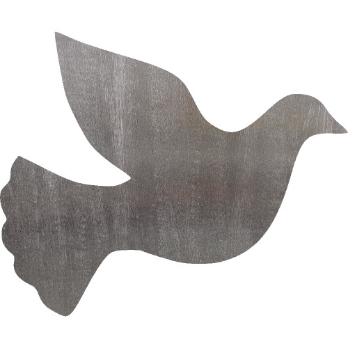 Dove 1 Steel Cut Out Metal Art Decoration