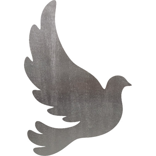 Dove 2 Steel Cut Out Metal Art Decoration