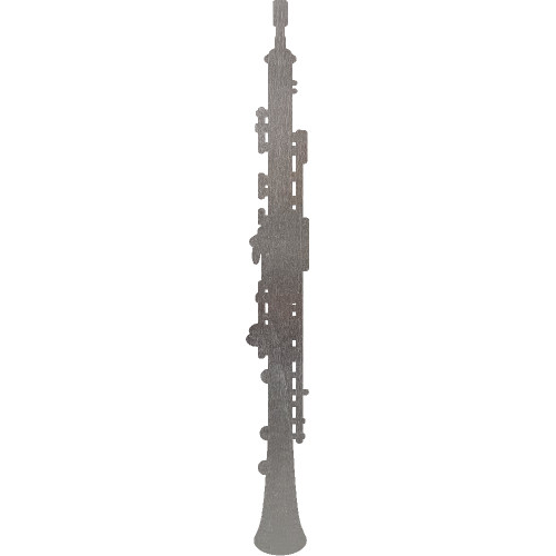 Oboe Steel Cut Out Metal Art Decoration