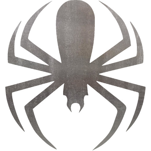 Spider 3 Steel Cut Out Metal Art Decoration