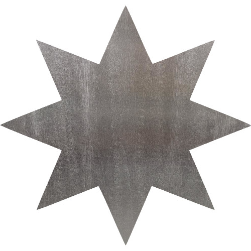 Star 2 Steel Cut Out Metal Art Decoration