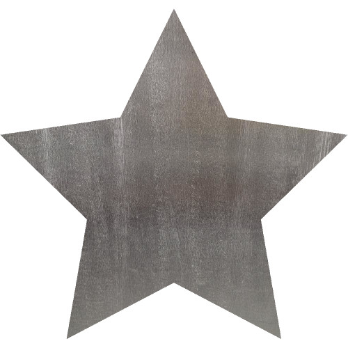 Star 3 Steel Cut Out Metal Art Decoration