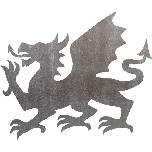 Welsh Dragon Steel Cut Out Metal Art Decoration
