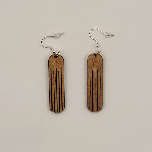 Natural Long Style 19 Natural Wood Earrings Boho Trendy Rustic Earrings