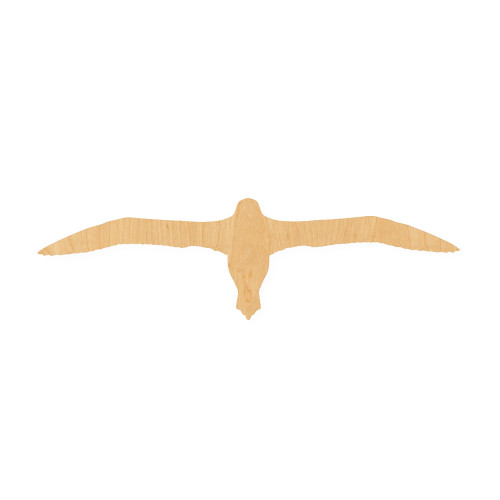 Albatross Wood Cutout for Crafts, Unfinished Baltic Birch Craft Shape