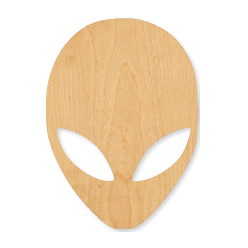Alien 3 Wood Cutout - Unfinished Baltic Birch Craft Shape