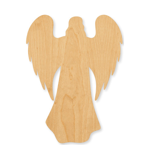 Angel Wood Cutout - Unfinished Baltic Birch Craft Shape