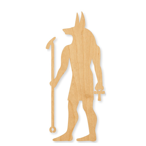 Anubis Wood Cutout - Unfinished Baltic Birch Craft Shape