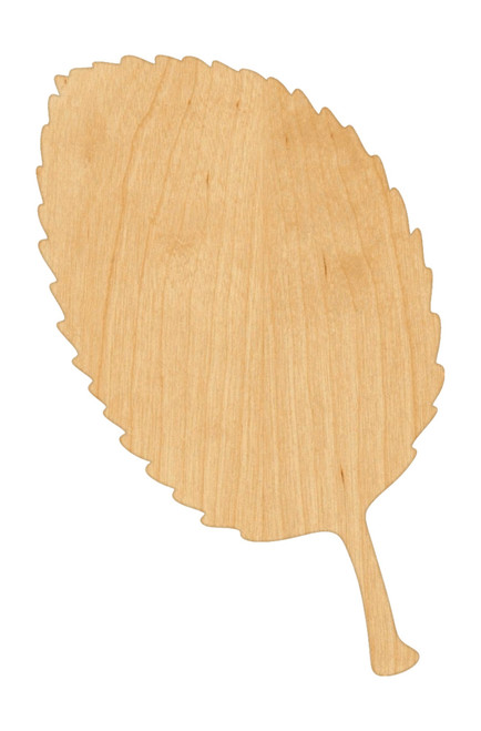 Apple Leaf Wood Cutout Craft Blank, Unfinished Baltic Birch DIY Shape for Crafts and Decor