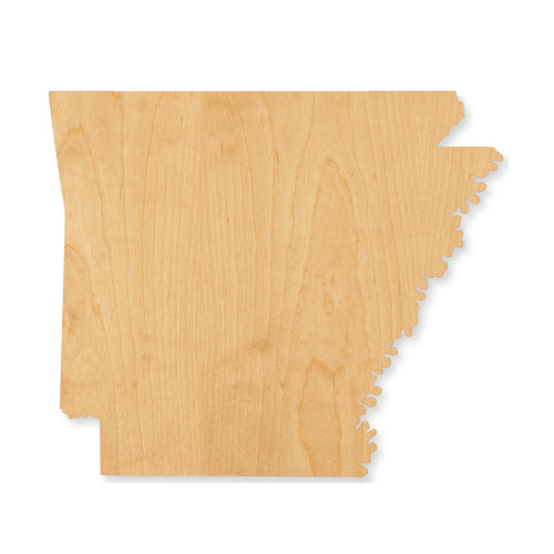 Arkansas Wood Cutout - Unfinished Baltic Birch Craft Shape