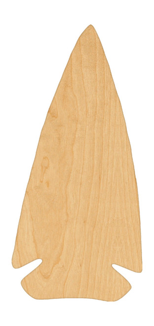 Arrow Head Wood Cutout Craft Blank, Unfinished Baltic Birch DIY Shape for Crafts and Decor