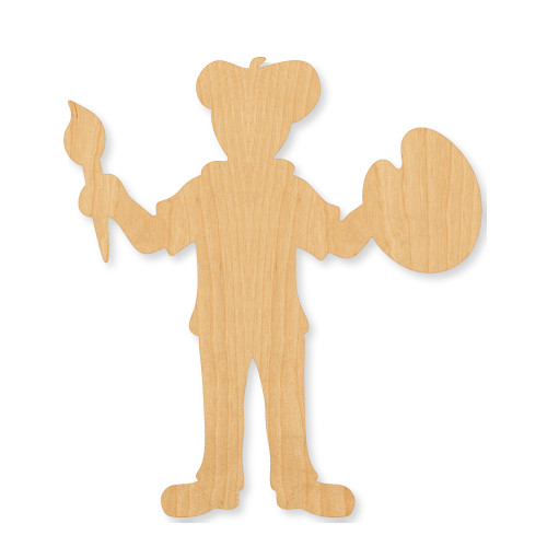 Artist Wood Cutout - Unfinished Baltic Birch Craft Shape