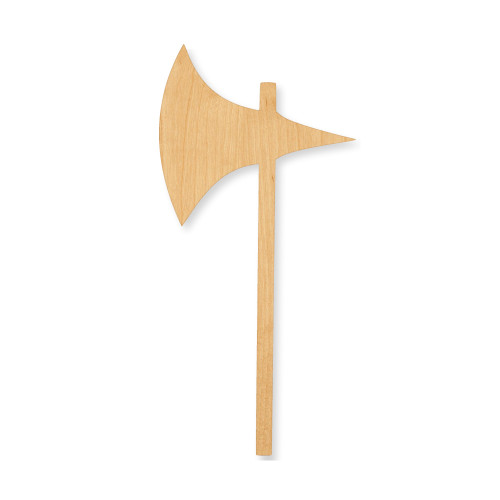 Axe Wood Cutout - Unfinished Baltic Birch Craft Shape