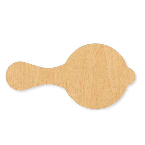 Babyrattleoutline Wood Cutout - Unfinished Baltic Birch Craft Shape