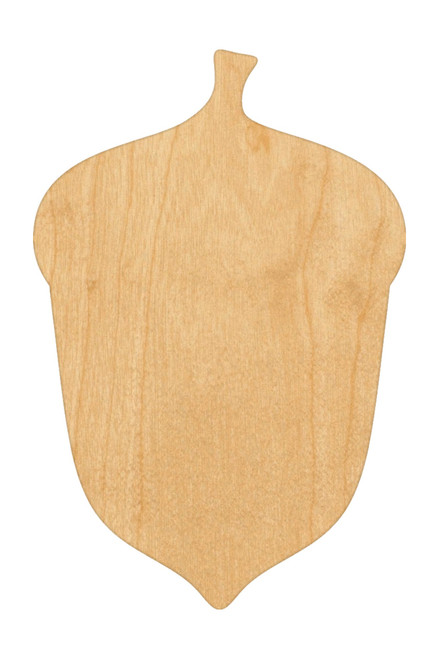 Acorn 1 Wood Cutout - Unfinished Baltic Birch Craft Shape