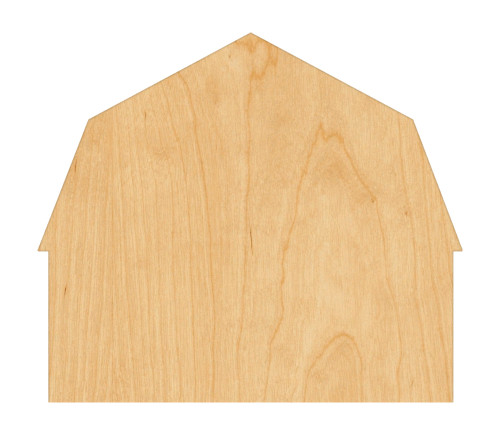 Barn Wood Cutout - Unfinished Baltic Birch Craft Shape