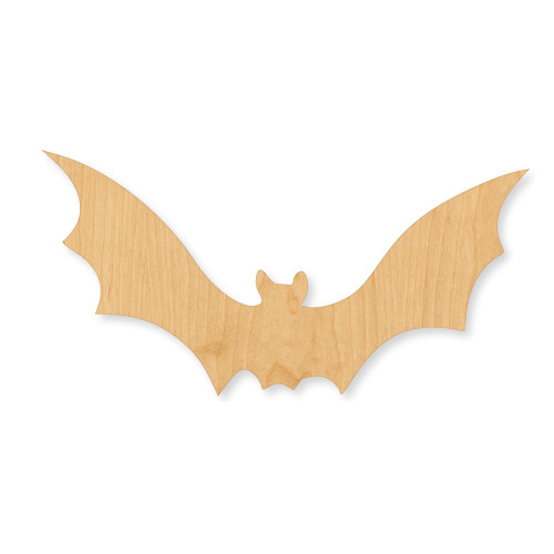 Bat 7 Wood Cutout - Unfinished Baltic Birch Craft Shape