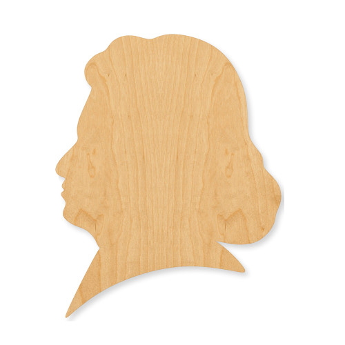 Beethoven Wood Cutout - Unfinished Baltic Birch Craft Shape