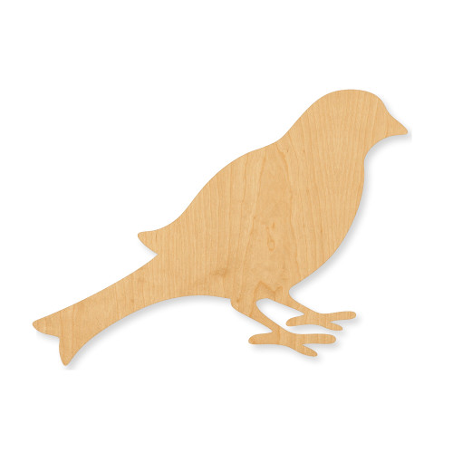 Bird Wood Cutout - Unfinished Baltic Birch Craft Shape