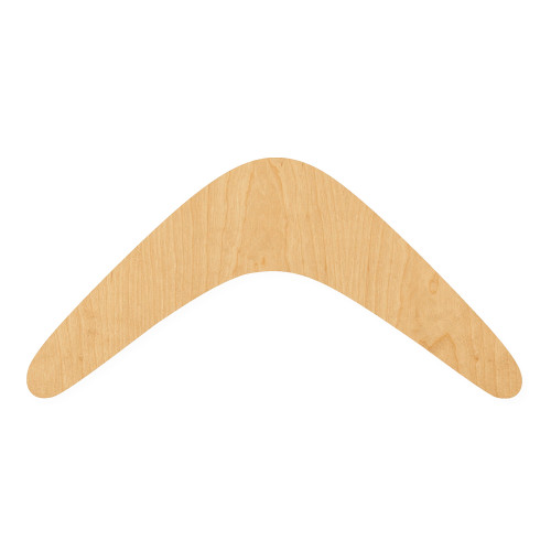 Boomerang Wood Cutout for Crafts, Unfinished Baltic Birch Craft Shape