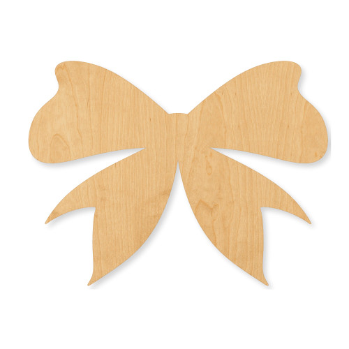 Bow Wood Cutout - Unfinished Baltic Birch Craft Shape