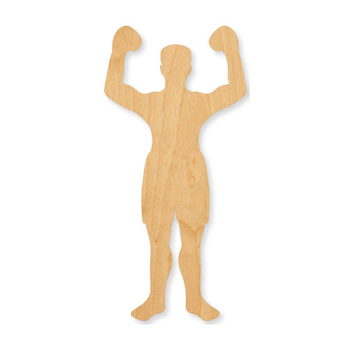 Boxer Wood Cutout - Unfinished Baltic Birch Craft Shape