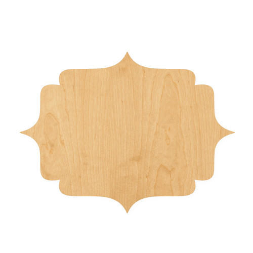 Bracket Frame Wood Cutout for Crafts, Unfinished Baltic Birch Craft Shape