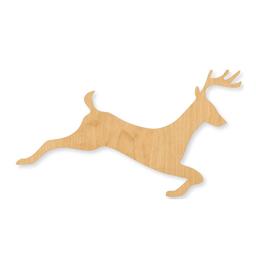 Buck 1 Wood Cutout - Unfinished Baltic Birch Craft Shape