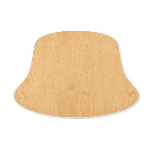 Bucket Hat Wood Cutout - Unfinished Baltic Birch Craft Shape