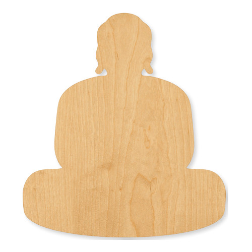 Buddha Wood Cutout - Unfinished Baltic Birch Craft Shape
