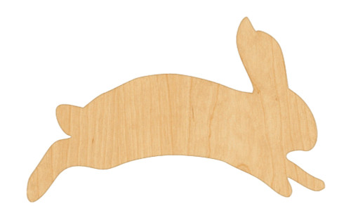 Bunny 3 Wood Cutout Craft Blank, Unfinished Baltic Birch DIY Shape for Crafts and Decor