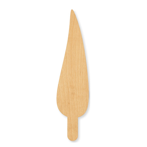 Candle Flame Wood Cutout - Unfinished Baltic Birch Craft Shape
