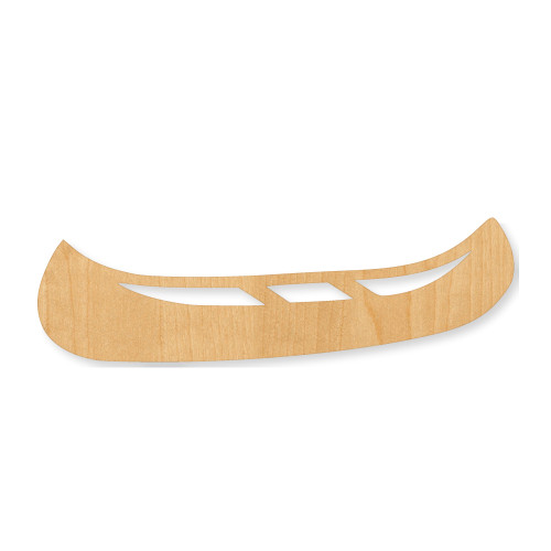 Canoe Wood Cutout - Unfinished Baltic Birch Craft Shape