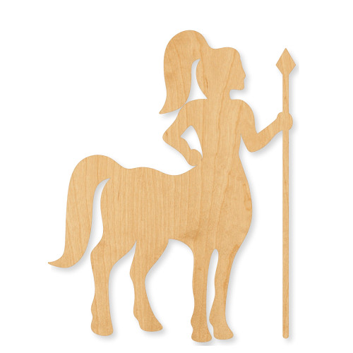 Centaur Wood Cutout - Unfinished Baltic Birch Craft Shape