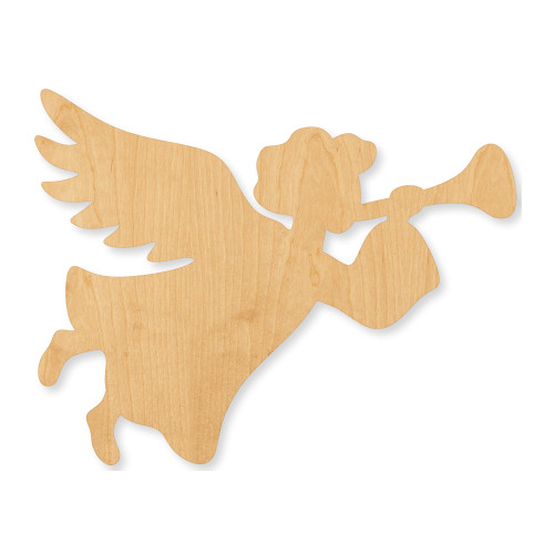 Christmas Angel Wood Cutout - Unfinished Baltic Birch Craft Shape