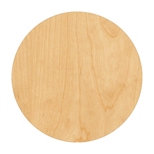 Circle Wood Cutout Craft Blank, Unfinished Baltic Birch DIY Shape for Crafts and Decor