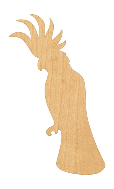 Cockatoo Wood Cutout - Unfinished Baltic Birch Craft Shape
