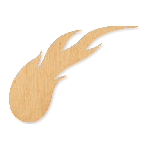 Comet Wood Cutout - Unfinished Baltic Birch Craft Shape